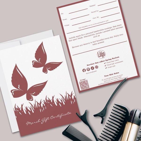 QR Code Services Note March Gift Certificate