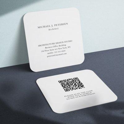 QR CODE simple minimalist professional template Square