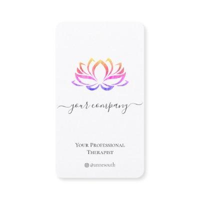 QR Code Spa Therapist Lotus
