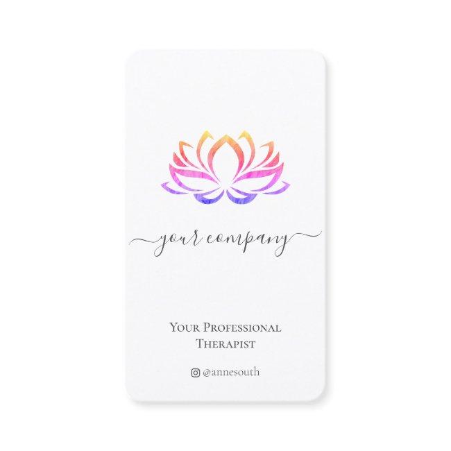 QR Code Spa Therapist Lotus