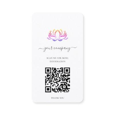 QR Code Spa Therapist Lotus