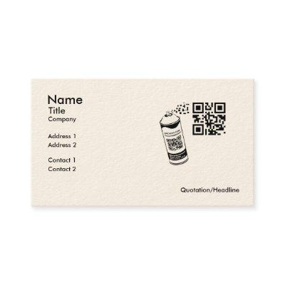 QR Code Spray Paint  Template