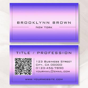 QR Code Stylish Pink Purple Color Gradient Classy