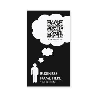 qr code thought bubble