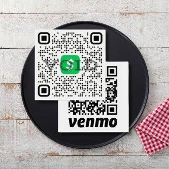 QR Code Venmo Cash App Profile Card