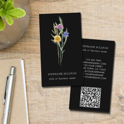 QR Code Wildflower Professional Black