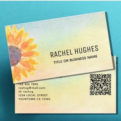 QR Code Yellow Sunflower