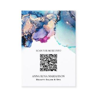 *~* QR CODE Yummy Turquoise AP29 Gold Gilded