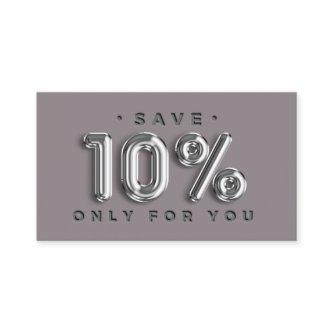 QRCODE 10%OFF Discount Online Shop Silver Grey