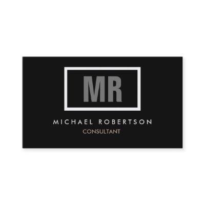Quality Black Grey Monogram Unique