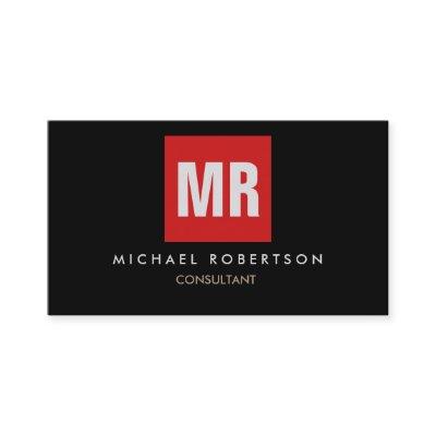Quality Black Red Monogram Unique
