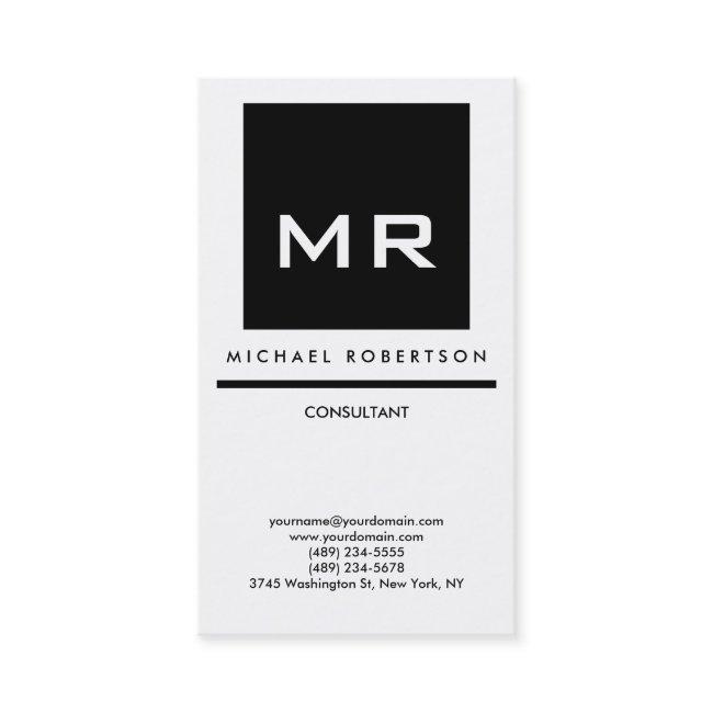 Quality Black White Monogram Elegant Unique