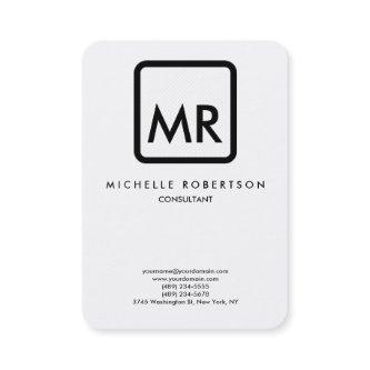 Quality Black White Monogram Elegant Unique