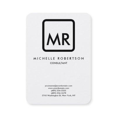 Quality Black White Monogram Elegant Unique