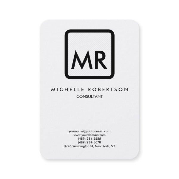 Quality Black White Monogram Elegant Unique