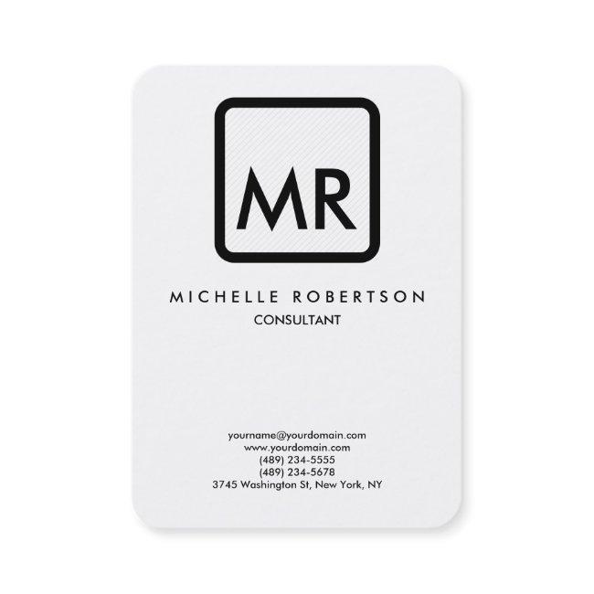 Quality Black White Monogram Elegant Unique