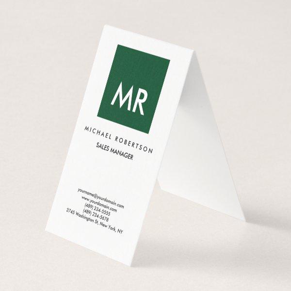 Quality Green White Monogram Elegant Unique