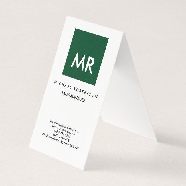 Quality Green White Monogram Elegant Unique