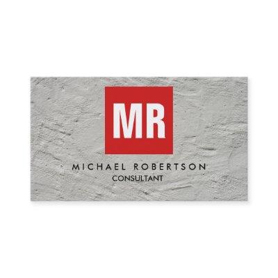 Quality Grey Wall Red Square Monogram Unique