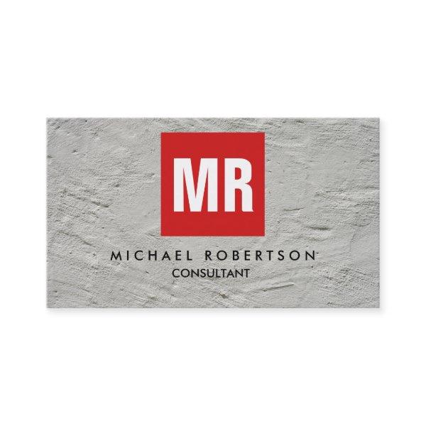 Quality Grey Wall Red Square Monogram Unique