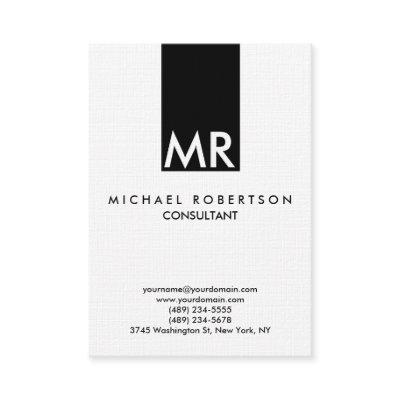 Quality Linen Special Monogram Unique Clear