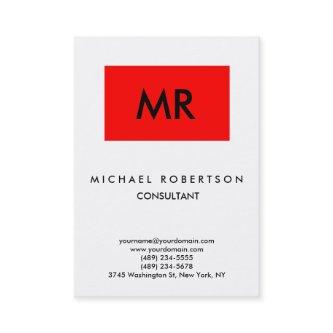 Quality Red Stripe White Black Monogram Unique