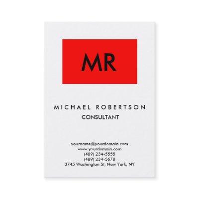 Quality Red Stripe White Black Monogram Unique