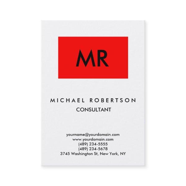 Quality Red Stripe White Black Monogram Unique