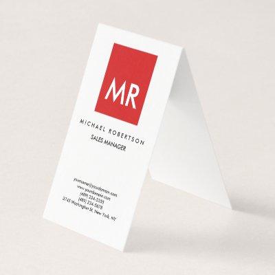 Quality Red White Monogram Elegant Unique