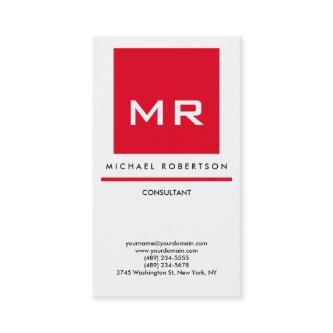 Quality Red White Monogram Elegant Unique Modern