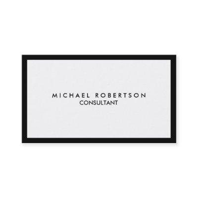 Quality Unique Plain Black Border White
