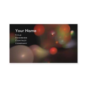 QUANTUM BUBBLES 2 MONOGRAM Vibrant black red