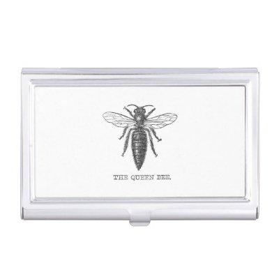 Queen Bee Bug Insect Antique Illustration  Case
