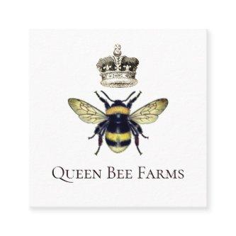 Queen Bee Crown Apiary Beekeeper Farm Honey Square