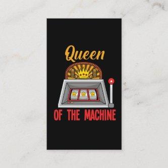 Queen Of The Slot Machine Gambler Casino Woman