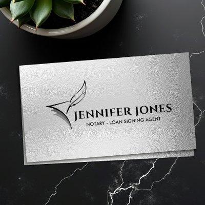 Quill Pen and Paper Notary