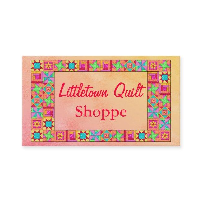 Quilt Block Border Colorful Patchwork Promotion