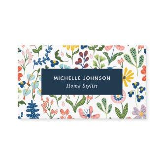 Quirky Colorful Floral Pattern