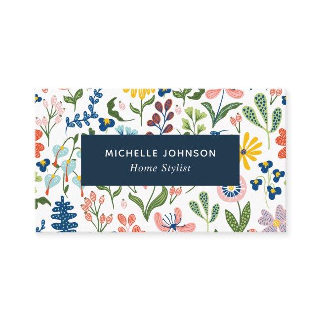 Quirky Colorful Floral Pattern