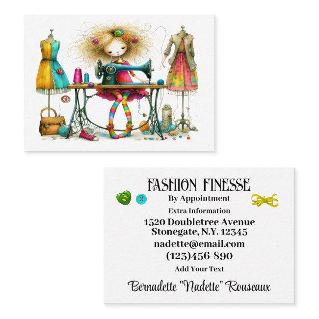 Quirky Seamstress Sewing Tailor