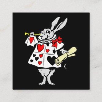 Rabbit Gift | Alice In Wonderland Rabbit Square