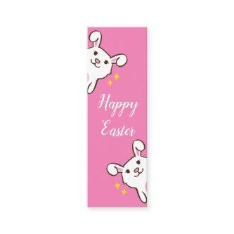 Rabbit happy easter bookmark mini