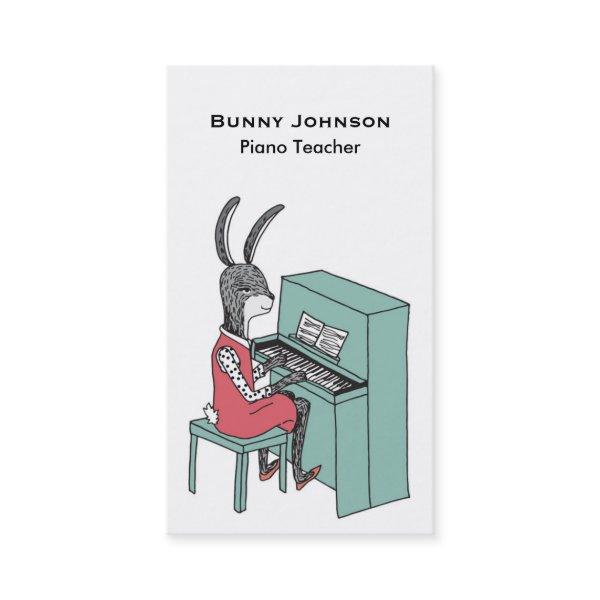 Rabbit Playing Piano