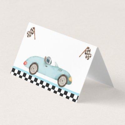 Race Car Food Label Two Fast Birthday Boy Decor