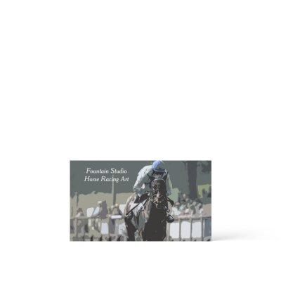 Racehorse With Jockey In Blue