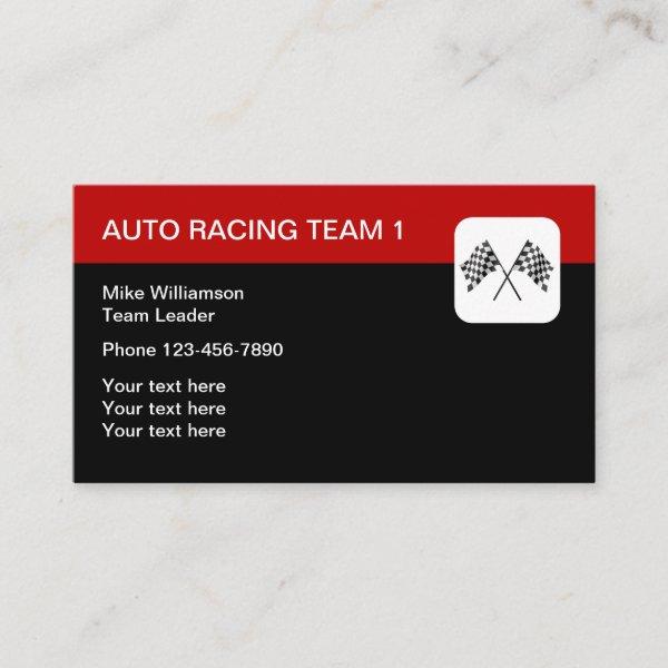 Racing Team Design