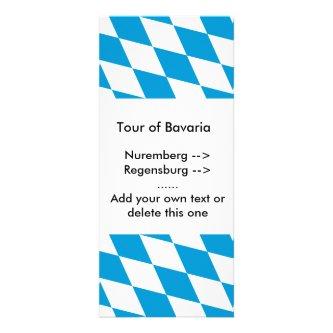 Rack Card with Flag of Bavaria