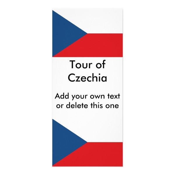 Rack Card with Flag of Czechia