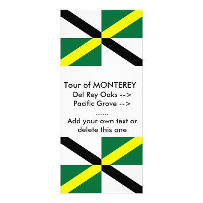 Rack Card with Flag of Monterey, U.S.A.