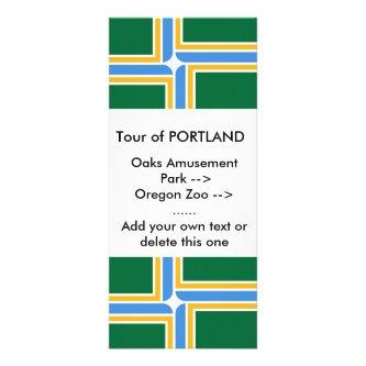 Rack Card with Flag of Portland, U.S.A.